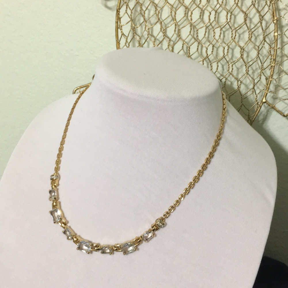 🖤Vtg💕Swarovski Gold necklace - Picture 11 of 14